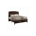 Oak Wooden C.King Bed with 3D Design T511