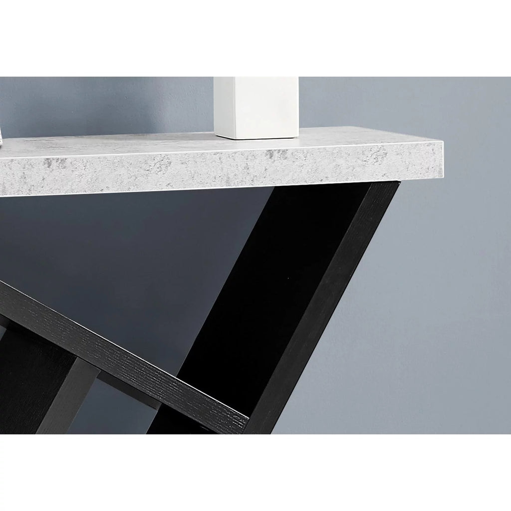 Grey And Black Laminate Accent Table D130972