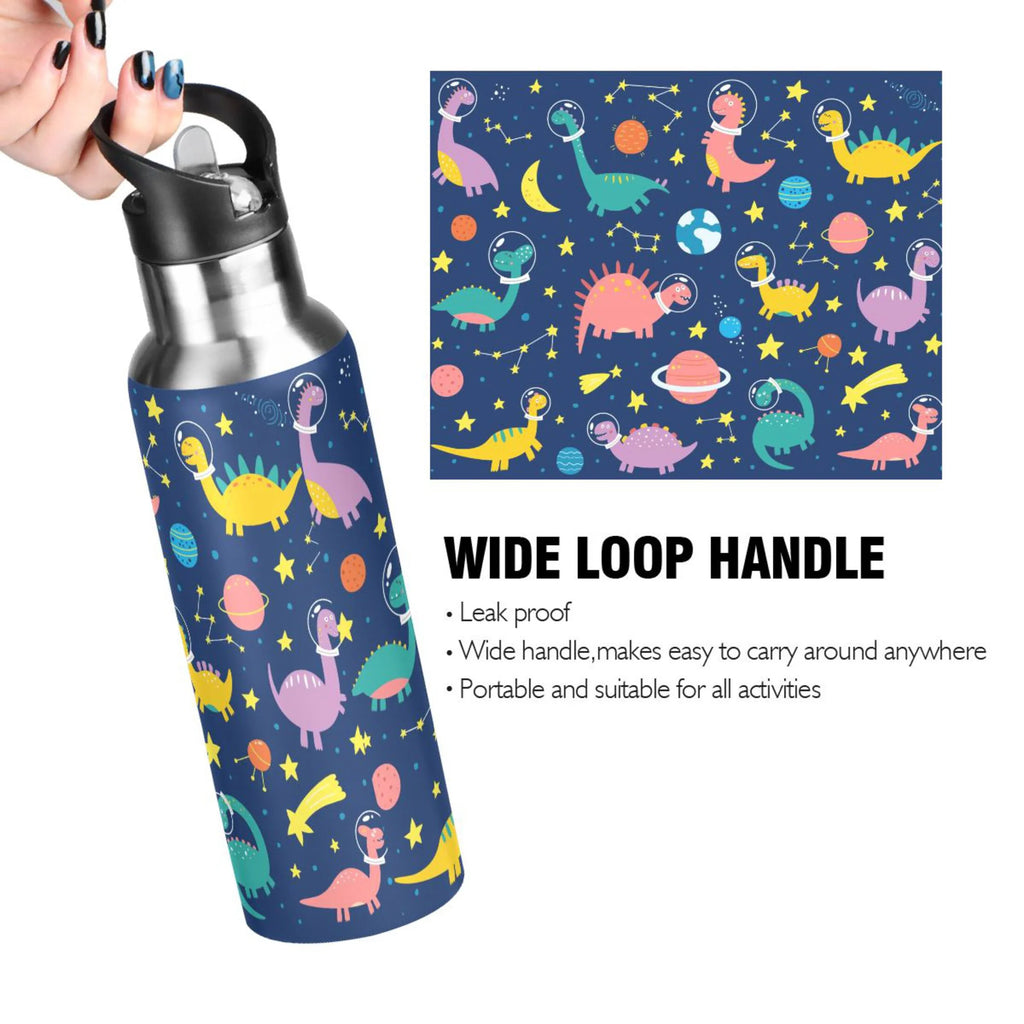 Stainless Steel Insulated Water Bottle with Straw Lid Q85942