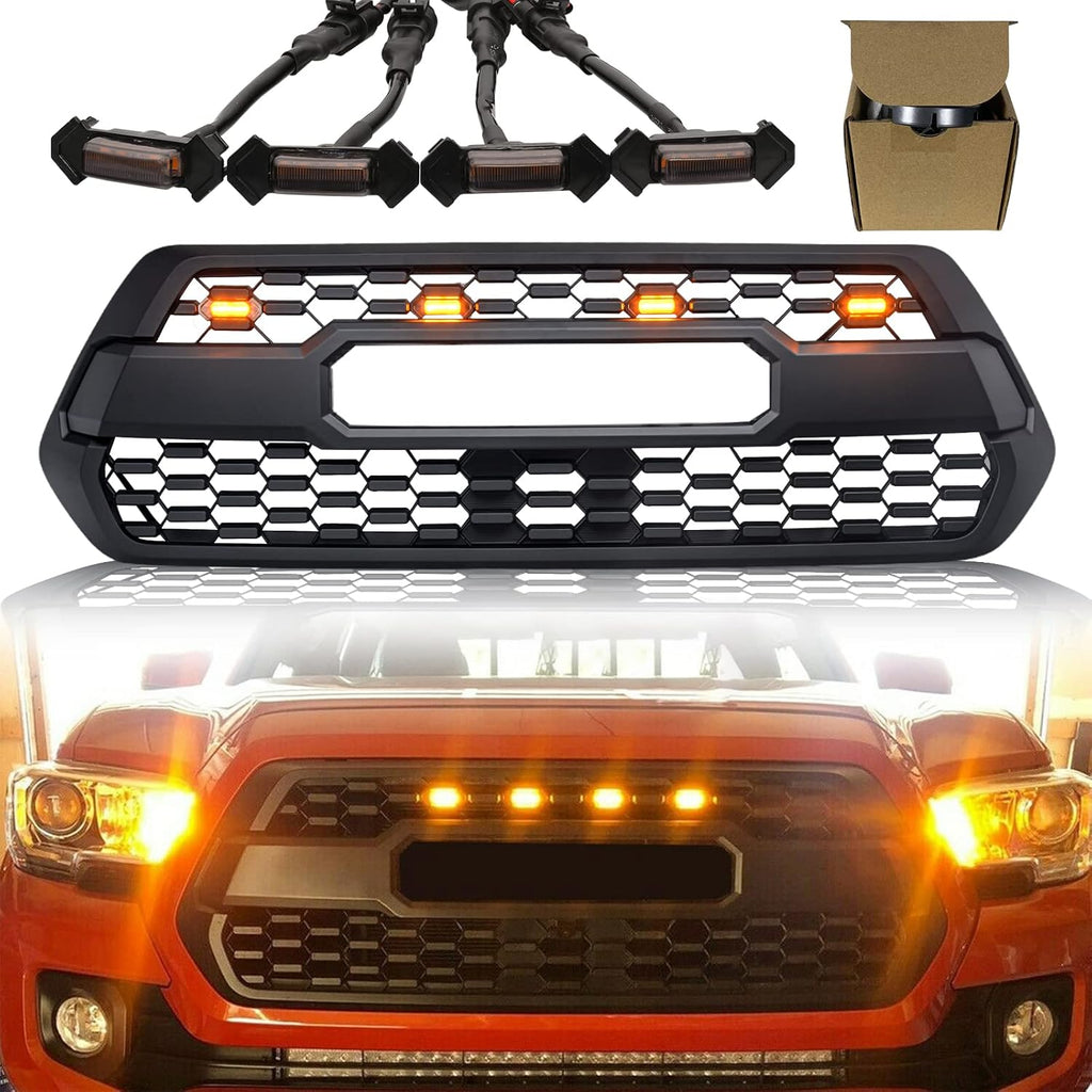 Front Grill with Grey Letters and Amber Lights U417840