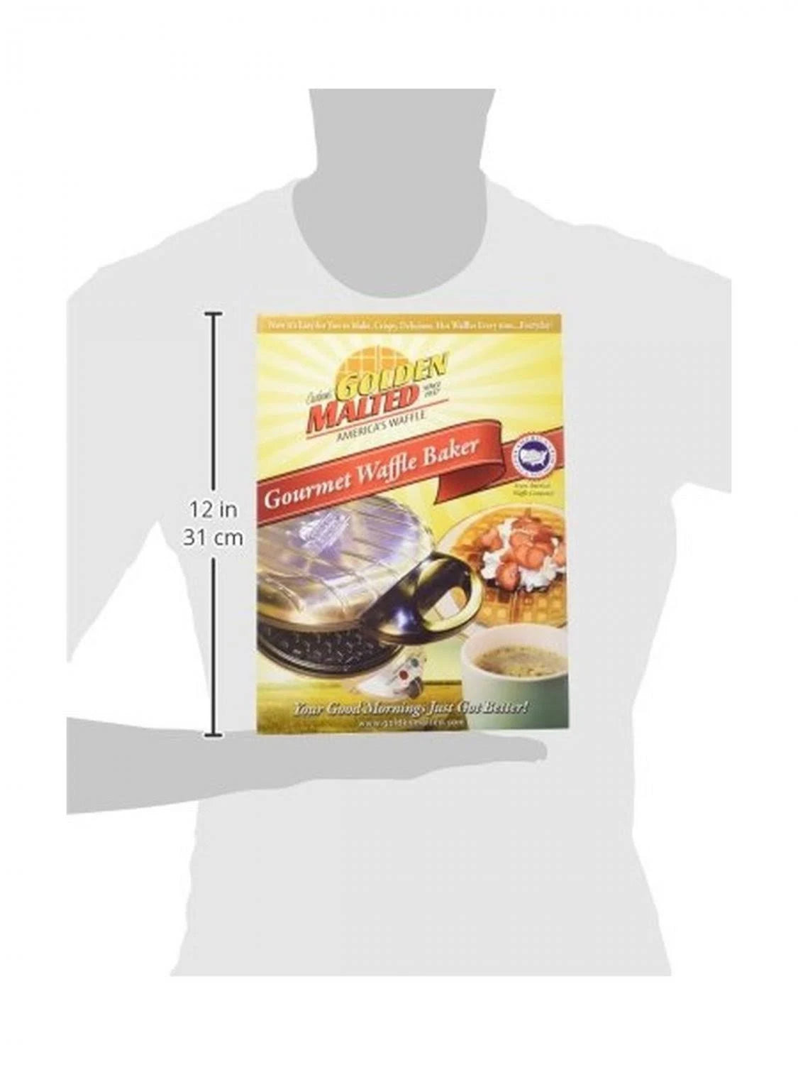 Golden Malted Gourmet Waffle Baker A694119