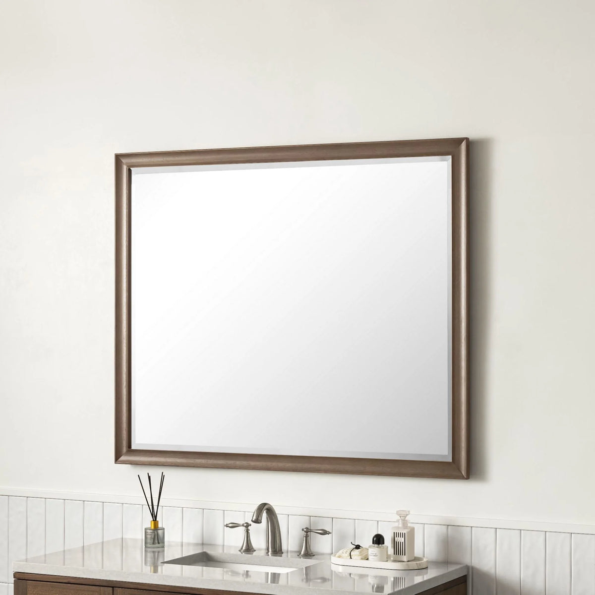 40" X 48" Bathroom Mirror - Grey D33146