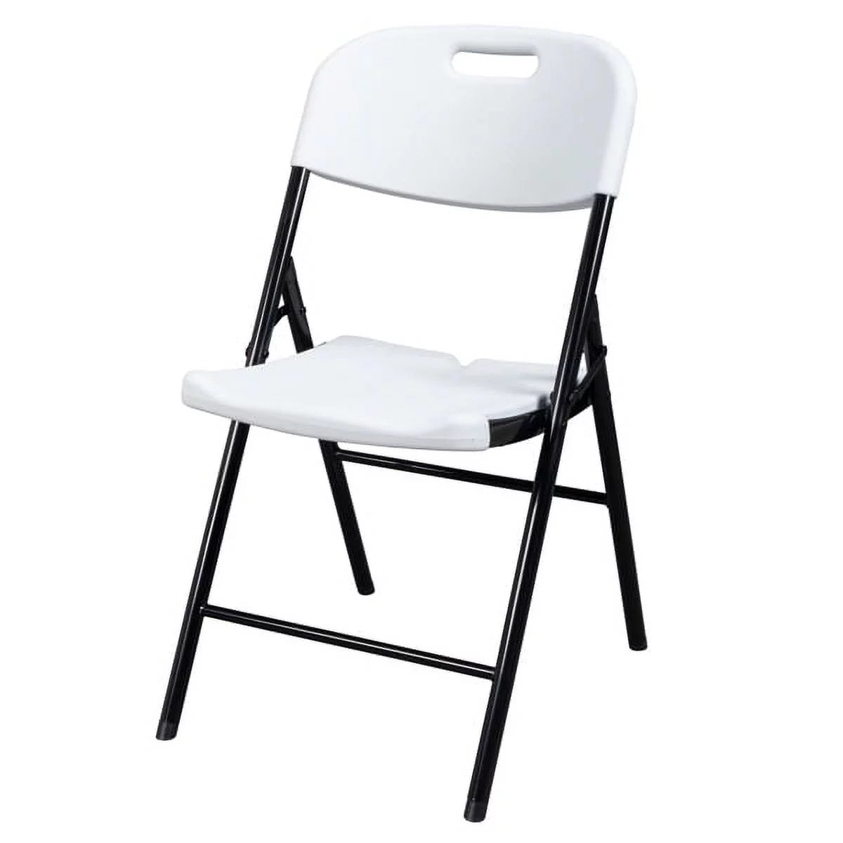 4 Pack White Plastic Folding Chairs B990