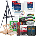72-Piece Acrylic Painting Set with Easel and Brushes N527