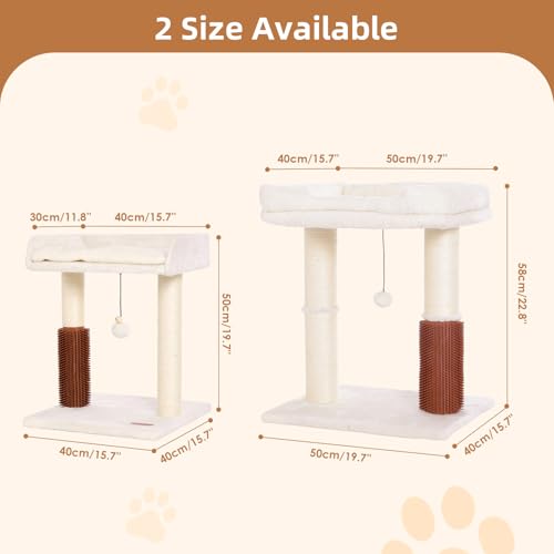 Large Grey Cat Tree Tower with Scratching Post T365361