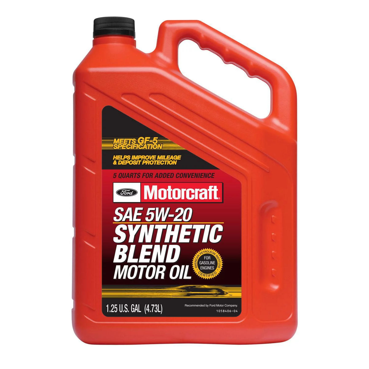 Synthetic Blend Motor Oil 5W-20 5 Quart H6156