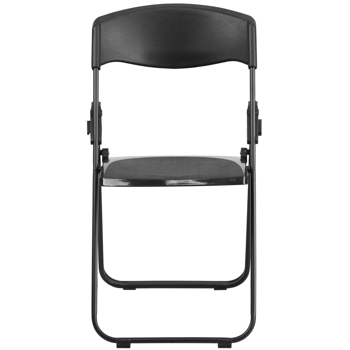2 Pack Heavy Duty Black Plastic Folding Chair A652144