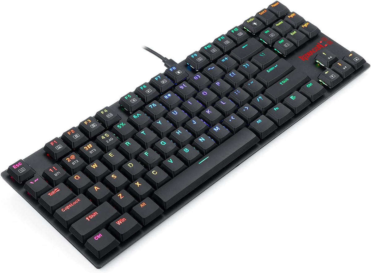 Wireless Mechanical Gaming Keyboard, RGB Backlit, TKL 87 Keys D224